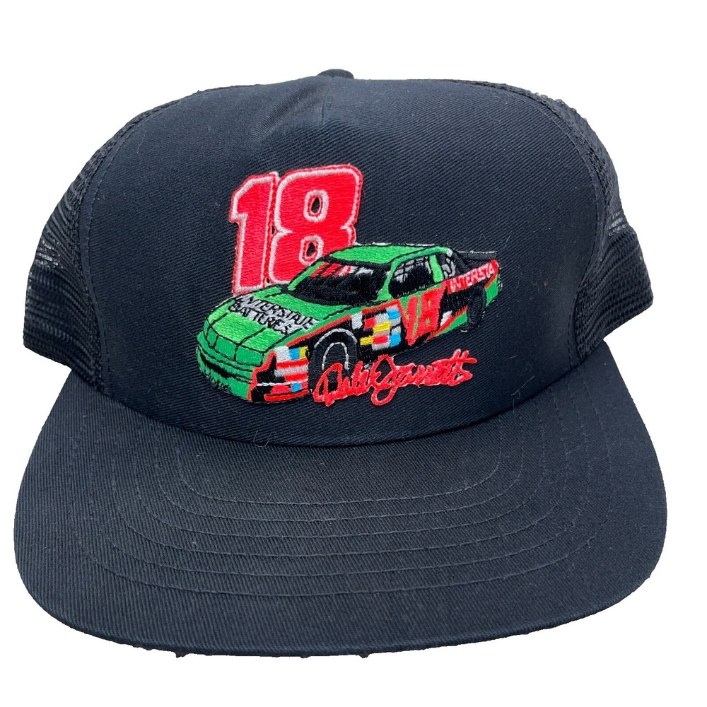Vintage Dale Jarrett Trucker Hat Made‎ In USA SNapback Cap 90s Nascar Racing